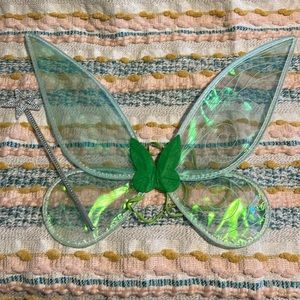 Tinker bell wings and wand